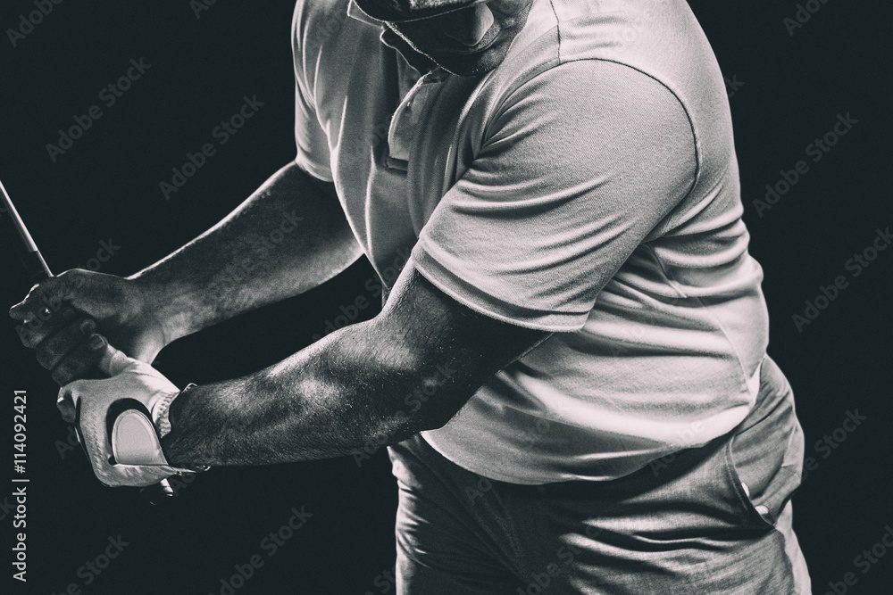 A man holding onto something in his hand